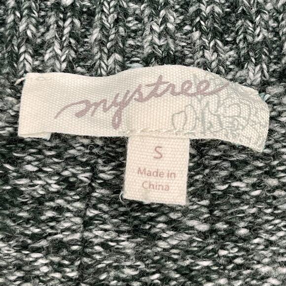 Mystree Button Front Cardigan S S New Heather Green Relaxed Fit Sweater - Picture 8 of 10